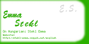 emma stekl business card